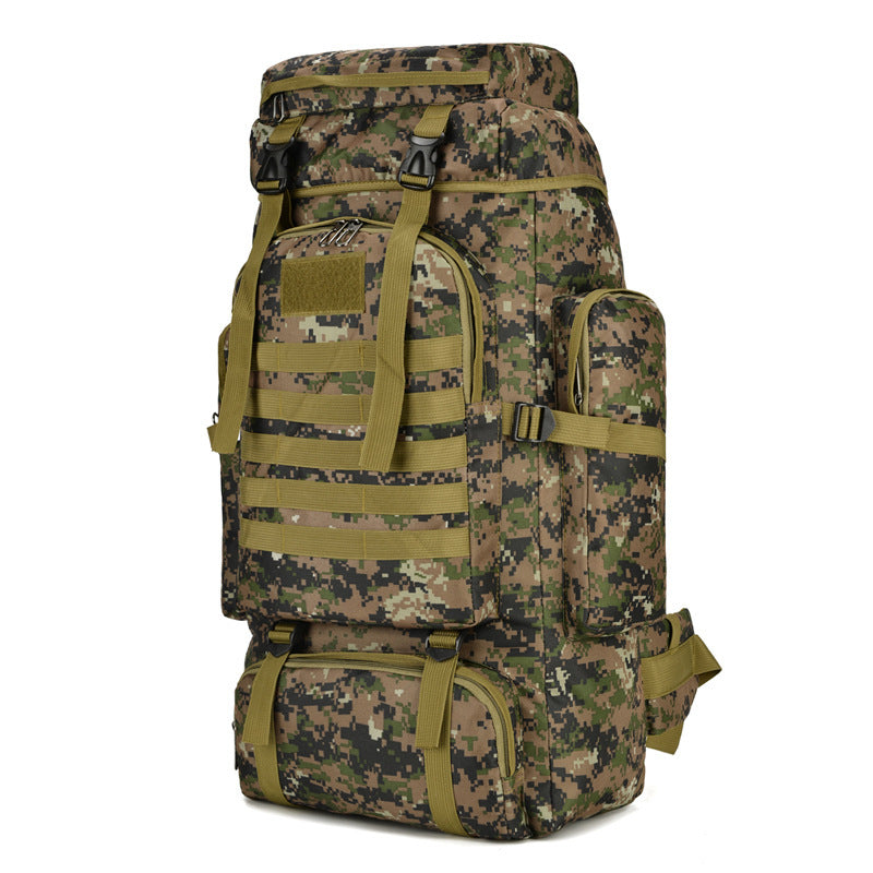 110L Tactical Camouflage Hiking & Camping Backpack – Air-Cushion Strap Outdoor Rucksack in 6 Camo Styles