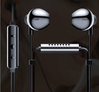 Dual Microphone Sound Card Wired Headset In-ear