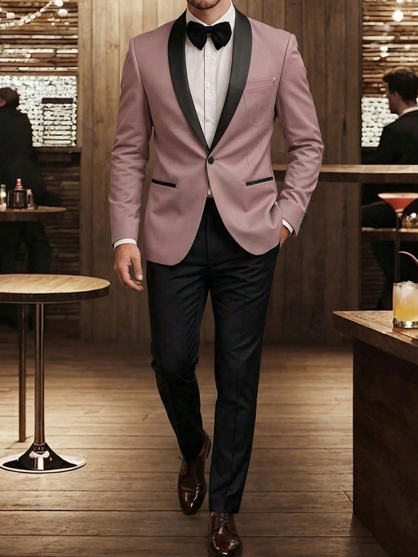 Men's Business Suit Jacket – Wedding & Groomsmen Blazer | Lotus Pink | S–2XL