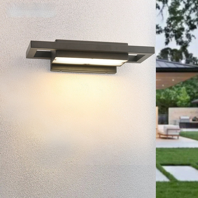Stainless Steel Outdoor Porch Wall Light – Warm White LED
