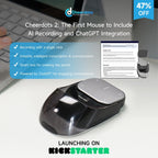 Smart Split Air Mouse with Wireless Charging | Laser Pointer, AI Voice, USB-C | HOORIVA