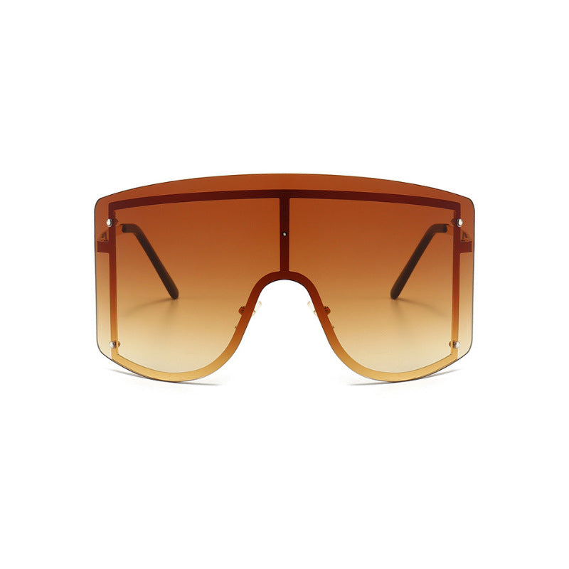 Women Square Polarized Glass Lens Sunglasses