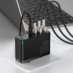 100W GaN 4-Port Fast Charger | Gallium Nitride USB Charging Adapter