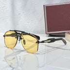 Light Luxury Metal INS-style Pilot Sunglasses For Sun Protection