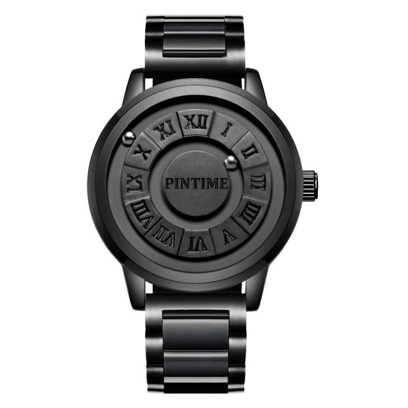 Fashion Concept Waterproof Watch | 12mm Slim, Black & Silver Case | HOORIVA
