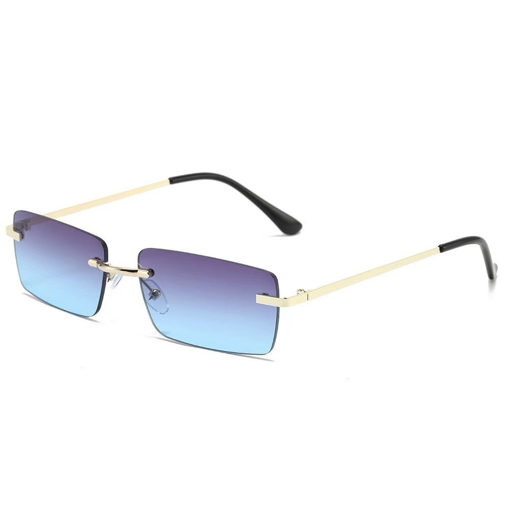 Women's Small Frame Sunglasses | Clip-Style Metal Frame | Tinted Lenses