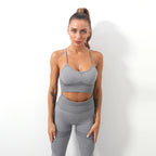 Women's Seamless Yoga Set – 2-Piece Sports Bra & Leggings for Fitness, Running & Yoga