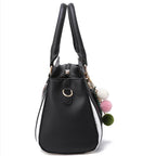 Women's Large PU Leather Shoulder Bag – Spacious Tote Handbag with Zipper