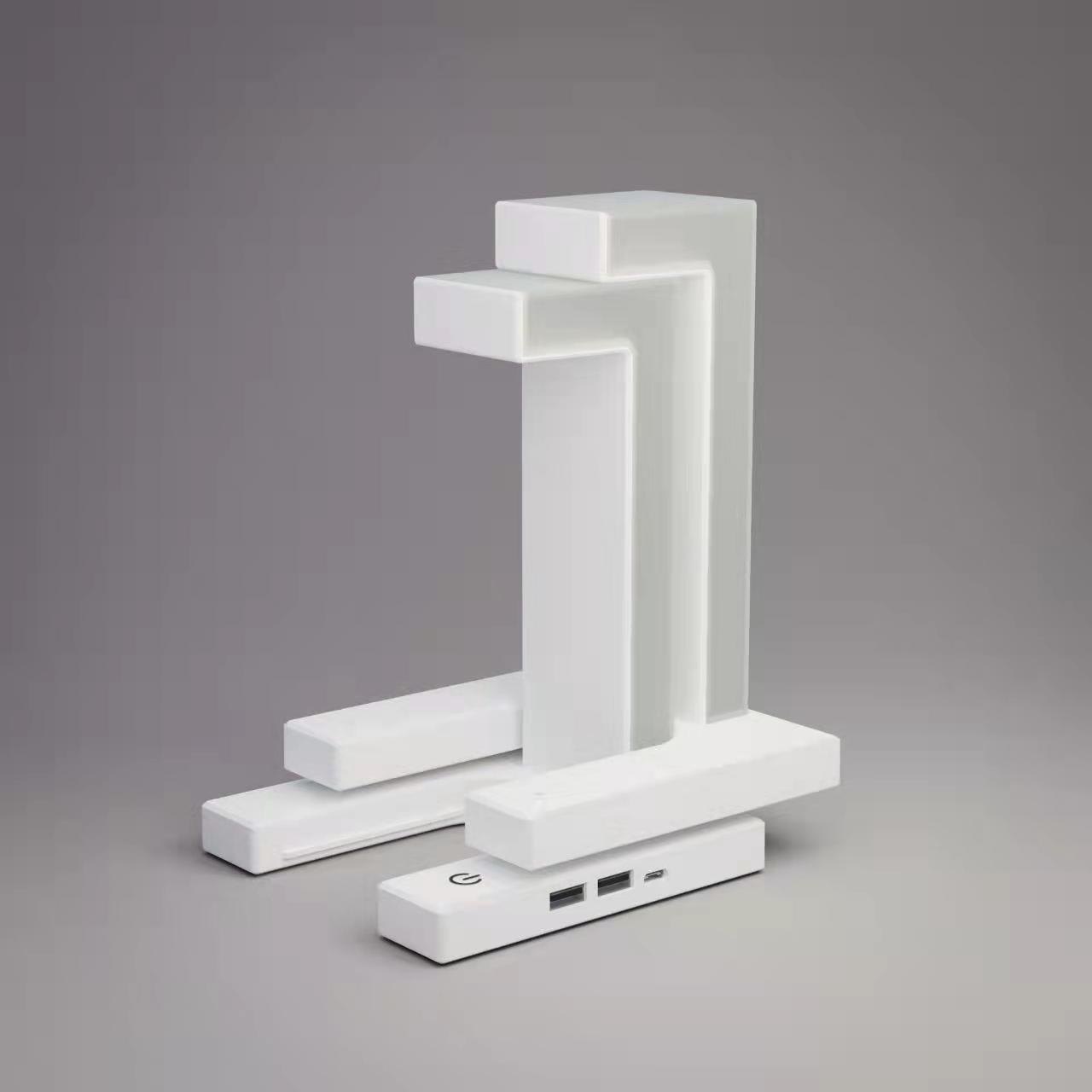 Magnetic Levitating Desk Lamp | Wireless Charging, Touch, Eye-Care, USB | HOORIVA