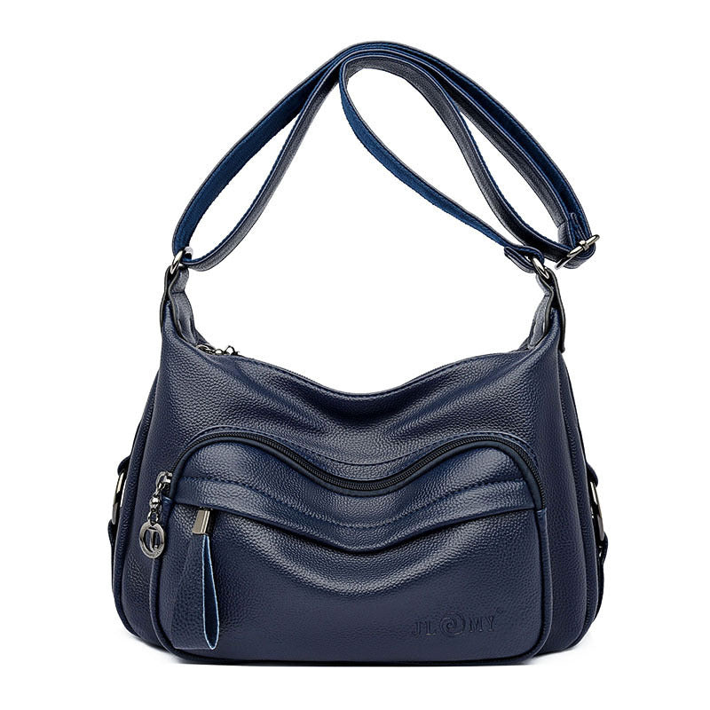 Women's Large Capacity Shoulder Bag – Soft PU Leather Crossbody Tote Handbag