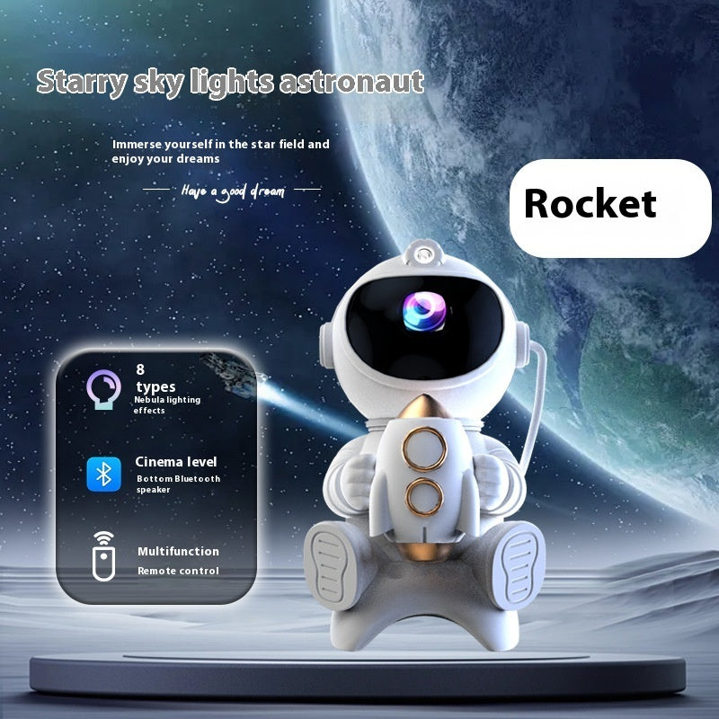 Astronaut Projection Lamp – Starlight Night Light with Bluetooth Speaker