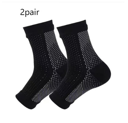Compression Ankle Support Sleeves – Open Toe, Breathable Mesh