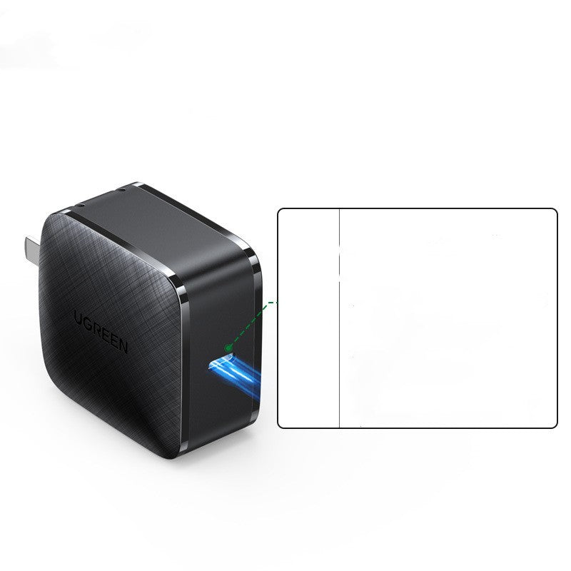 65W GaN 4-Port Charger – USB-C PD Fast Charging for Laptops, Phones & Tablets | Foldable Plug