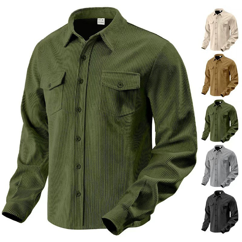 Men's Slim Fit Sporty Jacket | 100% Polyester, Patch Pockets, Curved Hem | HOORIVA