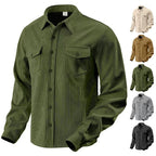Men's Slim Fit Sporty Jacket | 100% Polyester, Patch Pockets, Curved Hem | HOORIVA