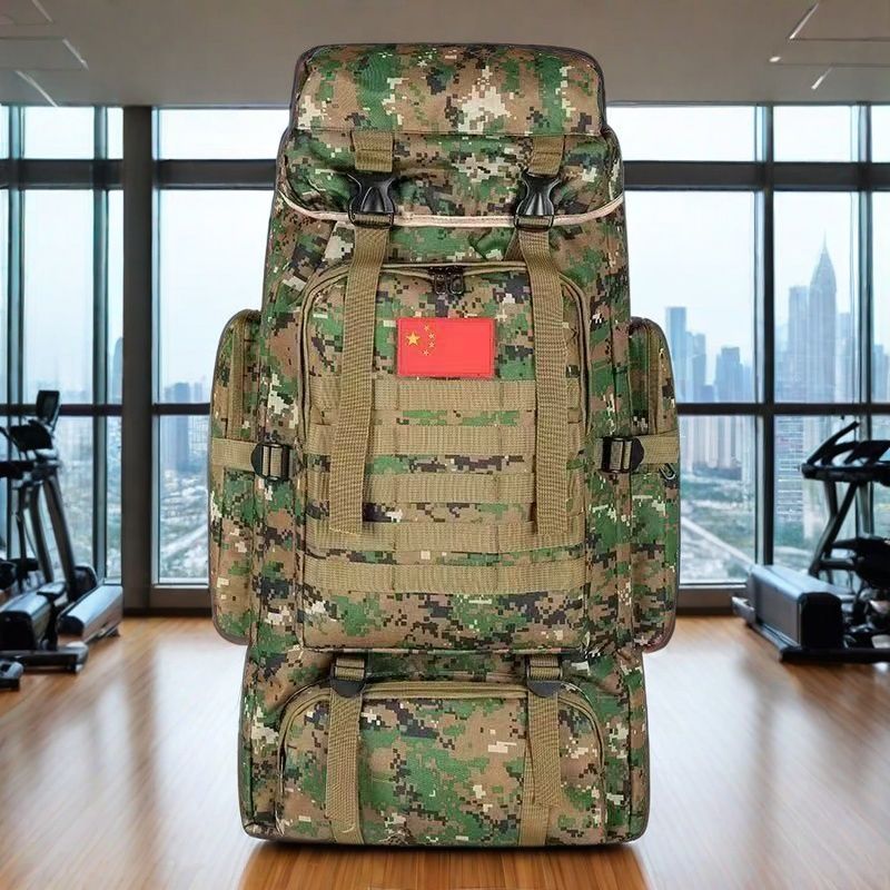 110L Tactical Camouflage Hiking & Camping Backpack – Air-Cushion Strap Outdoor Rucksack in 6 Camo Styles