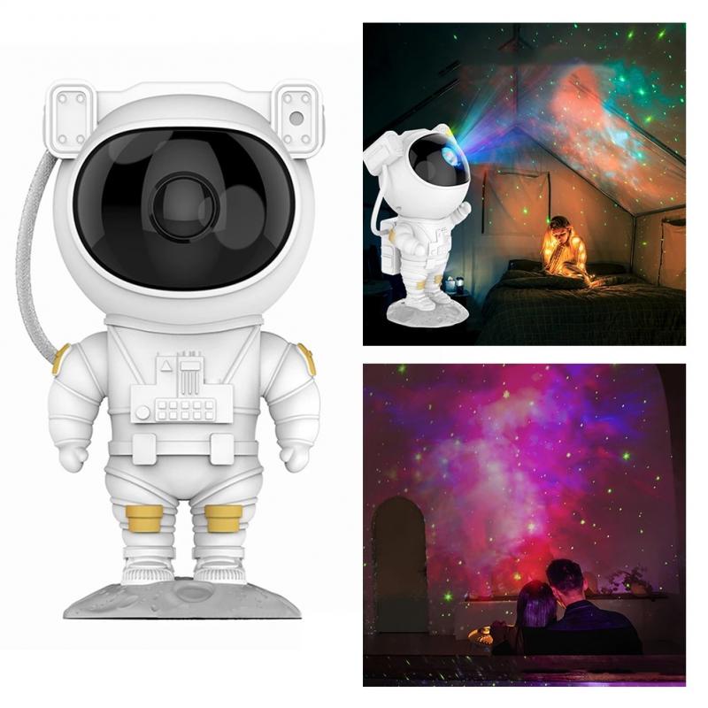 Astronaut Galaxy Star Projector Night Light | Nebula, Timer, USB/App/Rechargeable | HOORIVA