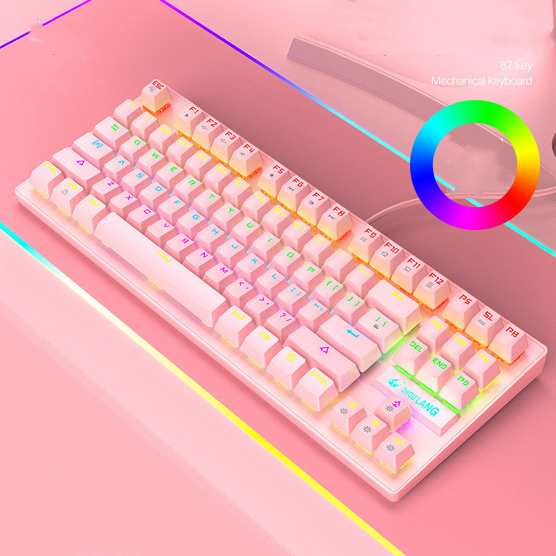 87-Key RGB Mechanical Gaming Keyboard – TKL, Wired USB