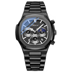 Men's Chronograph Quartz Watch | Luminous, Calendar, 40mm, Stainless Steel