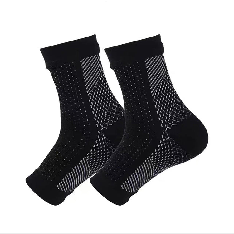 Compression Ankle Support Sleeves – Open Toe, Breathable Mesh