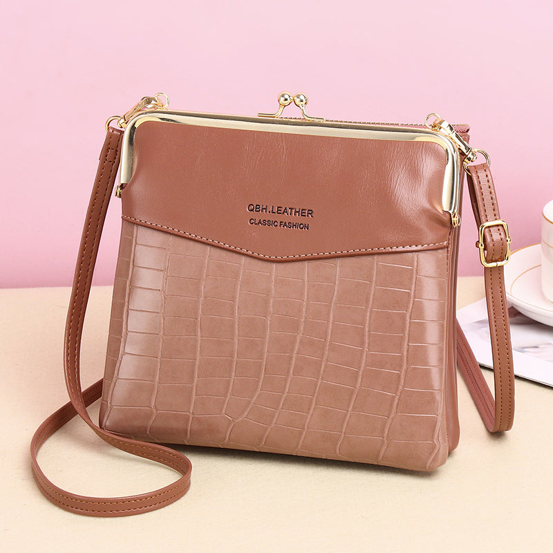 Women's Alligator Pattern Crossbody Bag – Retro PU Leather Shoulder Phone Bag