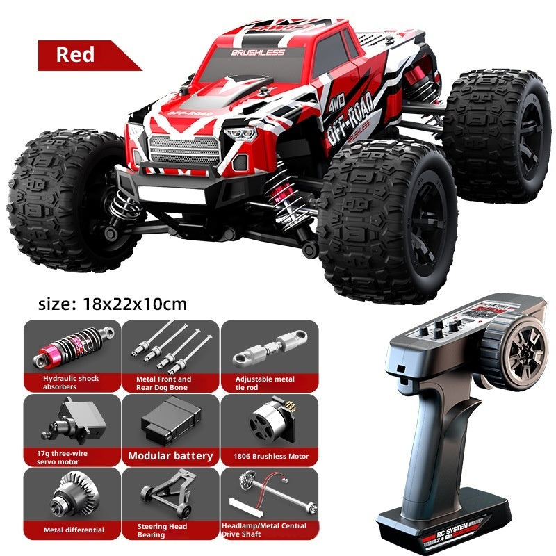 4WD Brushless Off-Road RC Car – High-Speed Remote Control Truck with Hydraulic Shock Absorbers