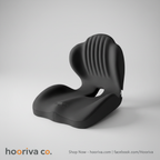 Black Ergonomic Seat Cushion with Backrest – HBBT