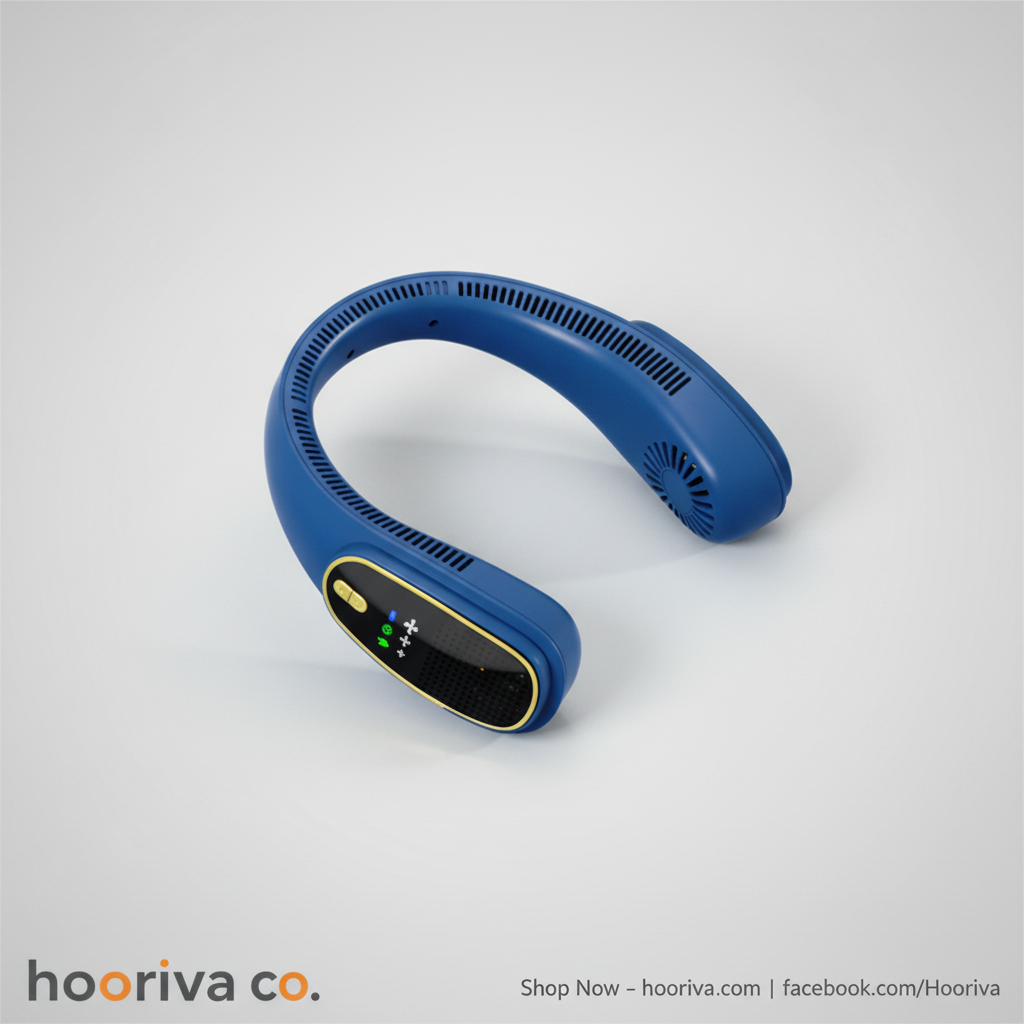 Blue Portable Neck Fan – HBBT
