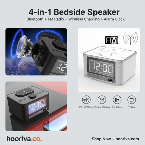 Bluetooth Speaker Alarm Clock Facebook Ad