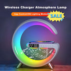 Smart LED Atmosphere Lamp – 15W Wireless Charger, Bluetooth Speaker & App Control Bedside Light