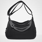 Women's Large Capacity Shoulder Bag – Soft PU Leather Crossbody Tote Handbag