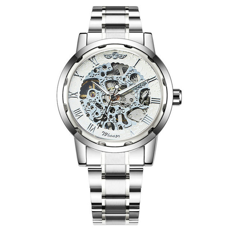 Men's Hollow Mechanical Watch | Fashion Gold & Silver Dress Watch | HOORIVA