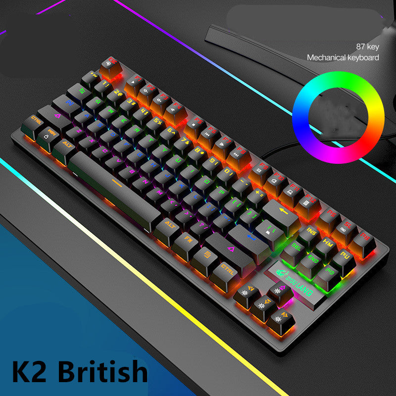 87-Key RGB Mechanical Gaming Keyboard – TKL, Wired USB