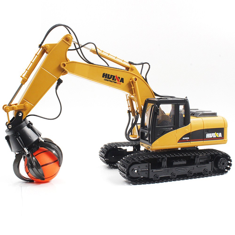 Alloy RC Ball-Grabbing Machine Toy – Electric Remote Control Engineering Vehicle with Lights & Sounds