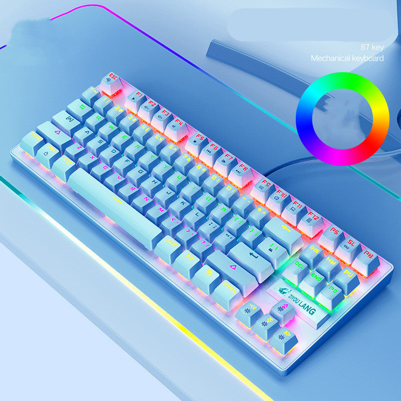 87-Key RGB Mechanical Gaming Keyboard – TKL, Wired USB