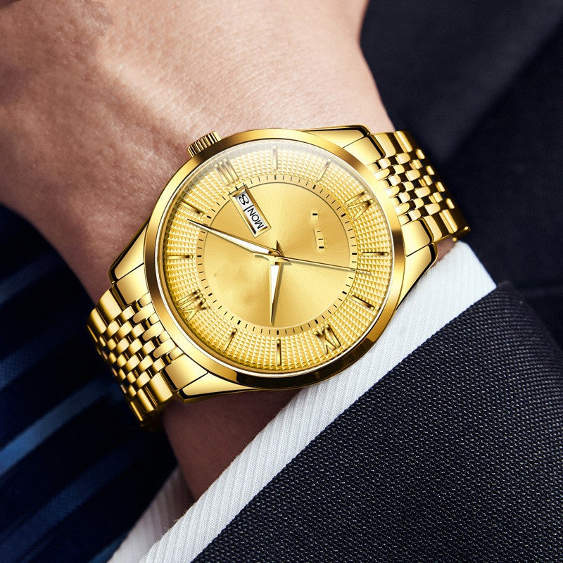 Men's OLEVS Automatic Mechanical Watch – Double Calendar | 41mm | 30m WR | Steel Strap | 3 Styles | Hooriva