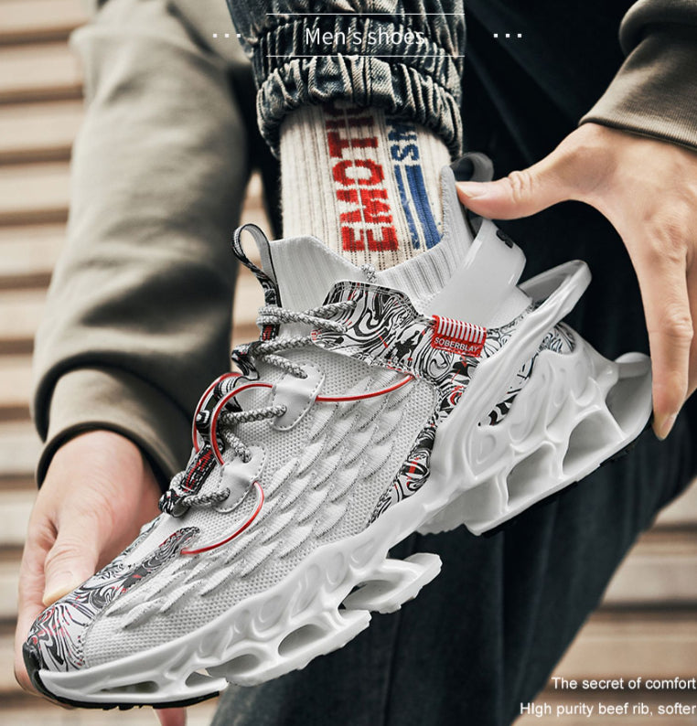 High-Top Mesh Sports Sneaker | Breathable, Rubber Sole, 3 Colours, EU 39-46