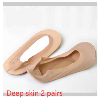 3D Air Cushion Invisible Boat Socks | Massage Sole, Silicone Grip, No-Show Women's Socks | HOORIVA