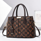 PU Leather Women's Square Shoulder Crossbody Bag — 30x21x13cm, 10 Colour Options