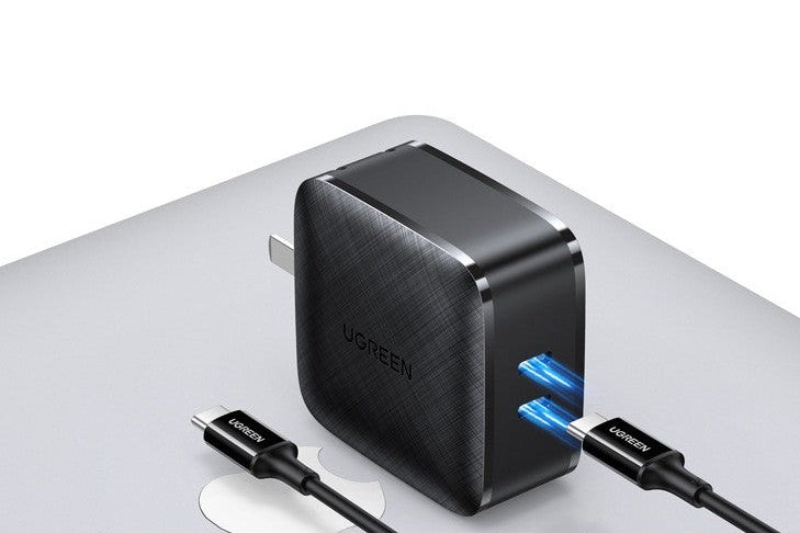 65W GaN 4-Port Charger – USB-C PD Fast Charging for Laptops, Phones & Tablets | Foldable Plug