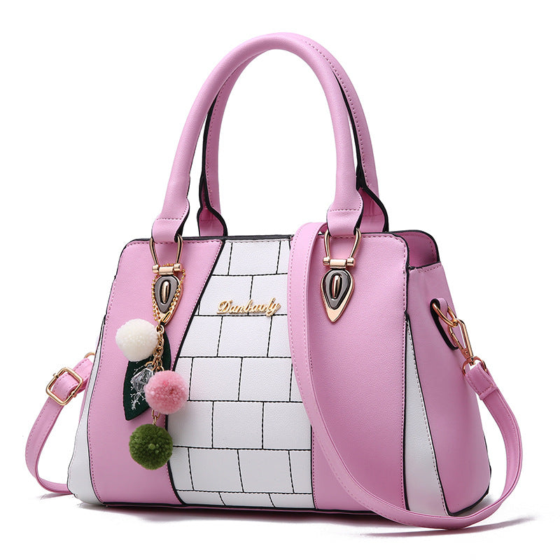 Women's Large PU Leather Shoulder Bag – Spacious Tote Handbag with Zipper