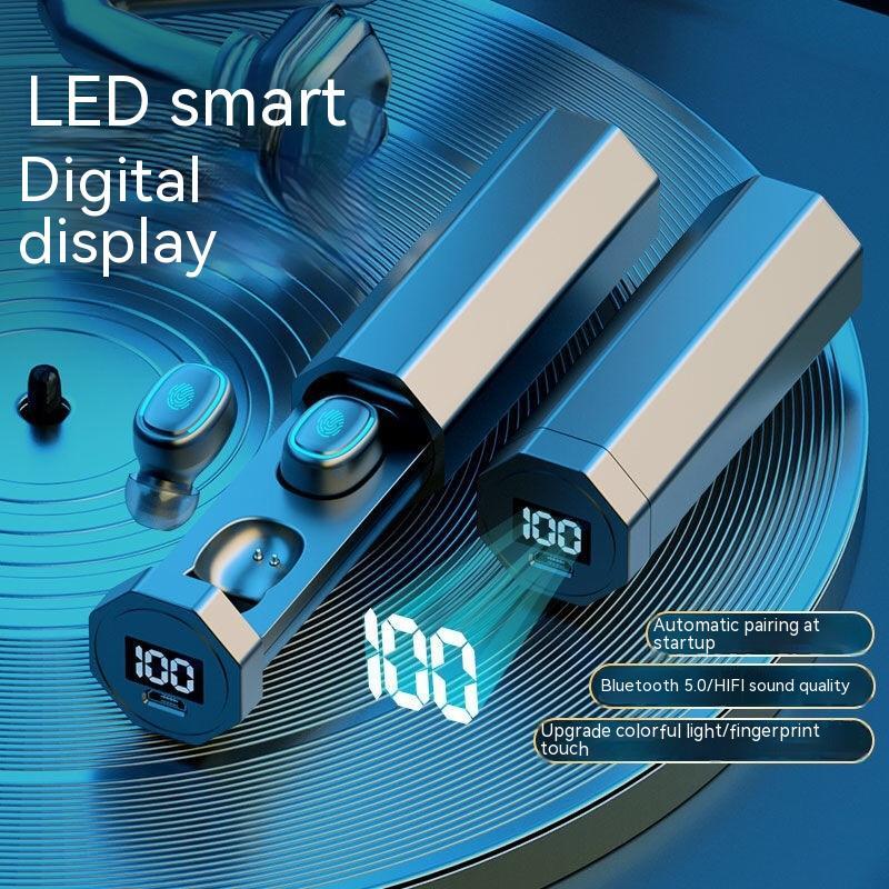 TWS Wireless Earbuds — LED Display, NFC Bluetooth 5.0, Hi-Fi Sound