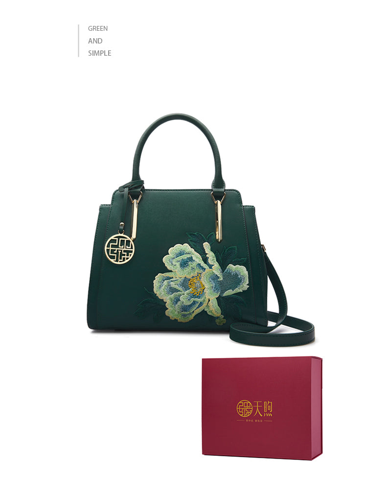 Chinese Style Women's Handbag — Gift Box Option, Mother's Day & Holiday Gift, 12 Variants