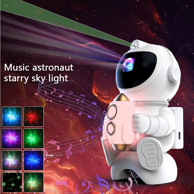 Astronaut Projection Lamp – Starlight Night Light with Bluetooth Speaker