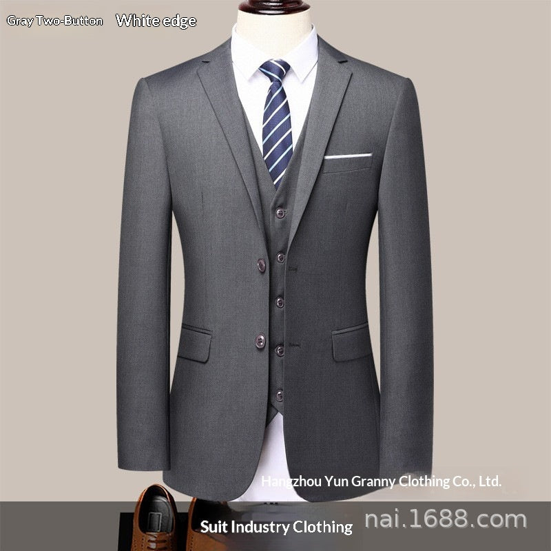 Men's Formal Suit Trousers | Polyester Dress Pants, S–6XL, 5 Colours | HOORIVA