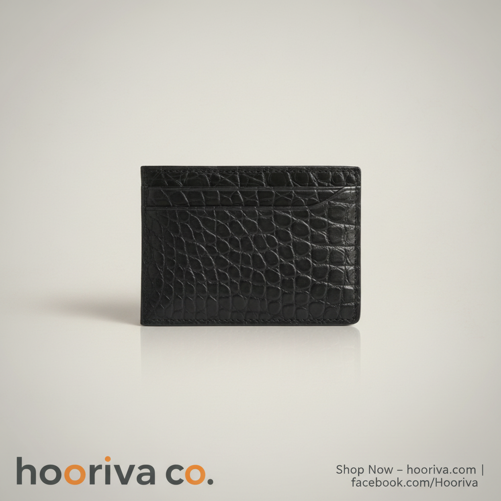 Crocodile Pattern Leather Card Wallet – HBBT