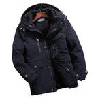 Men's Hooded Fleece-Lined Padded Jacket | Loose Fit, Warm Winter Coat, M–5XL, 4 Colours | HOORIVA