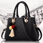 Women's PU Leather Crossbody Shoulder Bag – Multi-Pocket Handbag for Work, Travel & Shopping