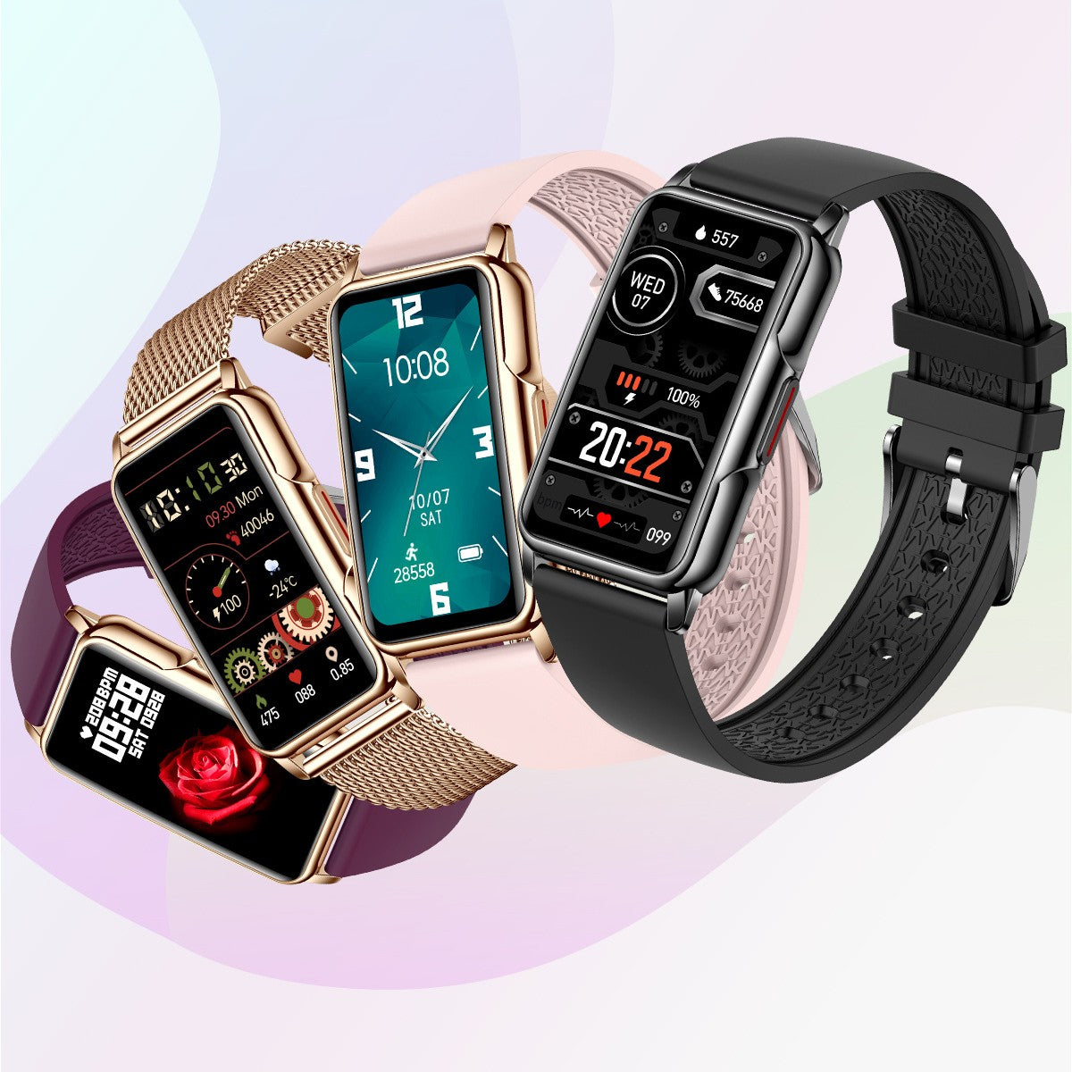 Sports Smart Bracelet – 1.47" Bluetooth Watch with HD Screen | 8 Colors | Hooriva