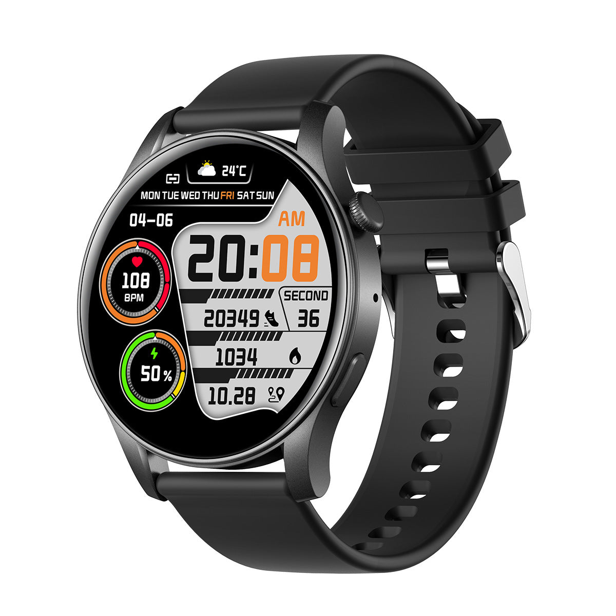 Smartwatch with Bluetooth Calling & Heart Rate Monitor | Waterproof Touch Screen Watch